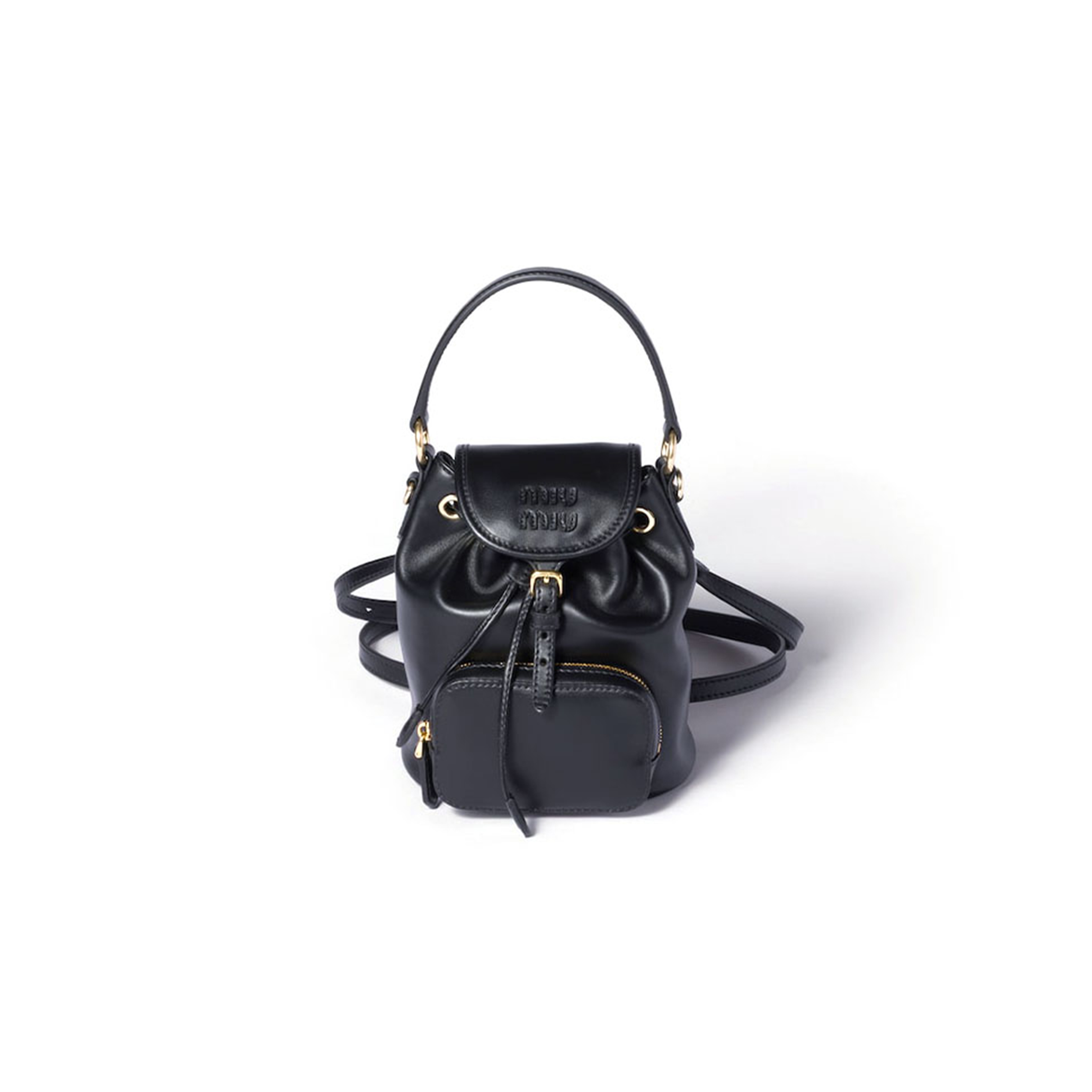 MIU MIU LEATHER MINI-BACKPACK 5BZ045 (17*14*8cm)